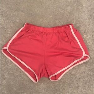 Bright pink shorts
